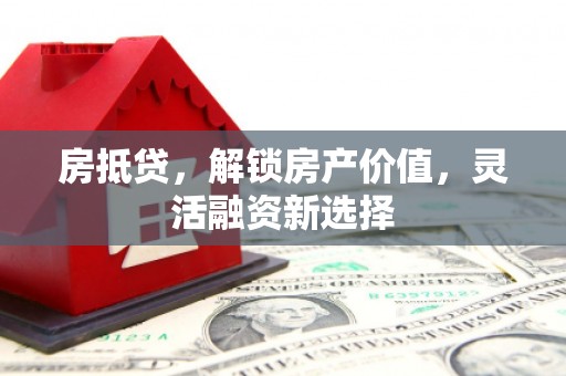 泰顺房抵贷，解锁房产价值，灵活融资新选择