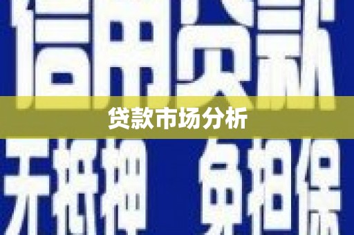 泰顺贷款市场分析