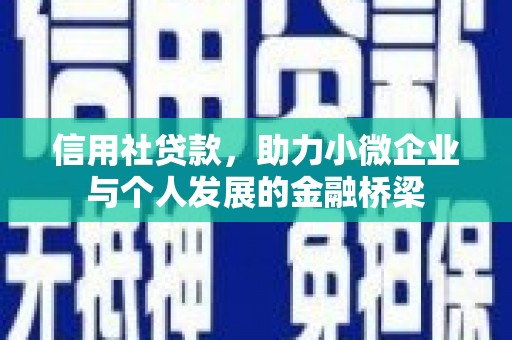 泰顺信用社贷款，助力小微企业与个人发展的金融桥梁