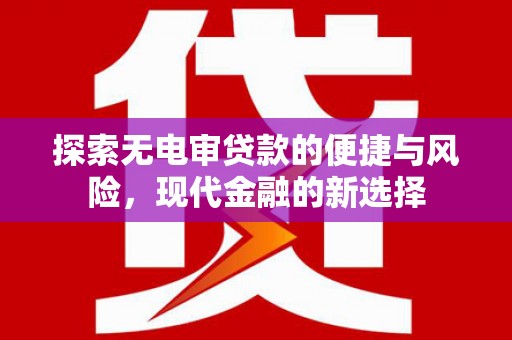 泰顺探索无电审贷款的便捷与风险，现代金融的新选择