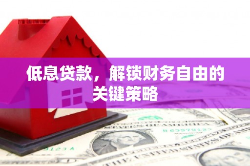 泰顺低息贷款，解锁财务自由的关键策略