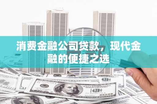 泰顺消费金融公司贷款，现代金融的便捷之选