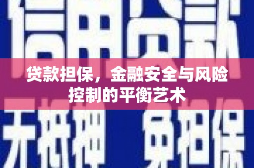 泰顺贷款担保，金融安全与风险控制的平衡艺术