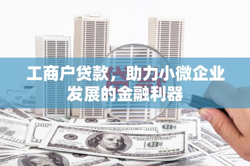 泰顺工商户贷款，助力小微企业发展的金融利器
