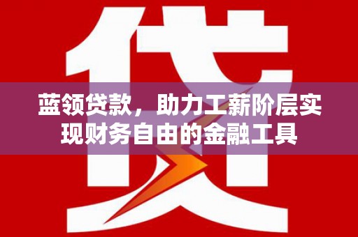 泰顺蓝领贷款，助力工薪阶层实现财务自由的金融工具