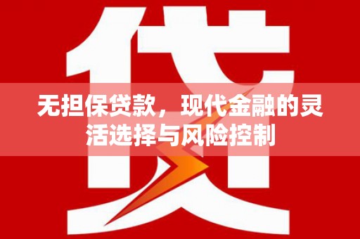泰顺无担保贷款，现代金融的灵活选择与风险控制
