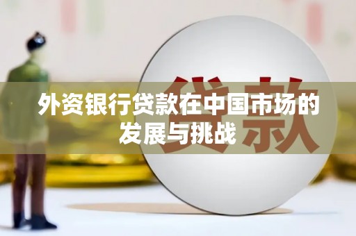 泰顺外资银行贷款在中国市场的发展与挑战