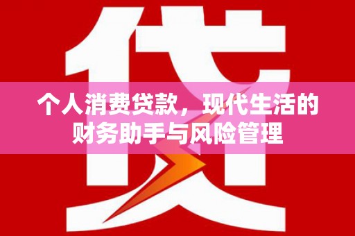 泰顺个人消费贷款，现代生活的财务助手与风险管理