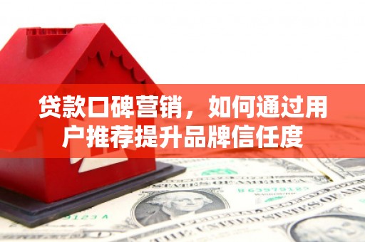 泰顺贷款口碑营销，如何通过用户推荐提升品牌信任度