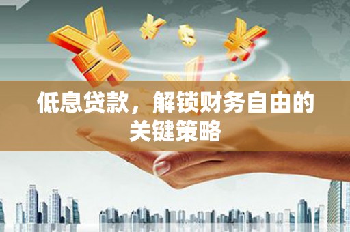 泰顺低息贷款，解锁财务自由的关键策略