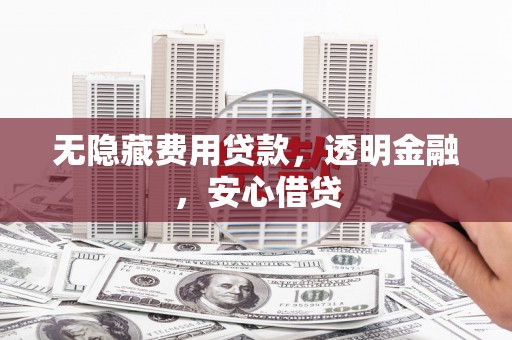 泰顺无隐藏费用贷款，透明金融，安心借贷