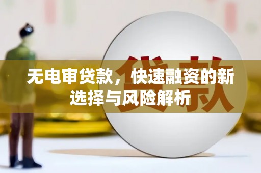 泰顺无电审贷款，快速融资的新选择与风险解析