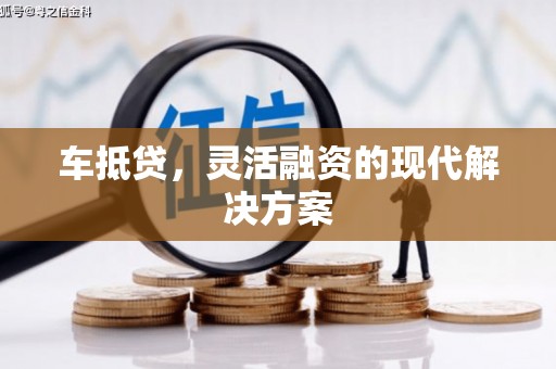 泰顺车抵贷，灵活融资的现代解决方案