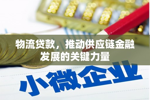 泰顺物流贷款，推动供应链金融发展的关键力量