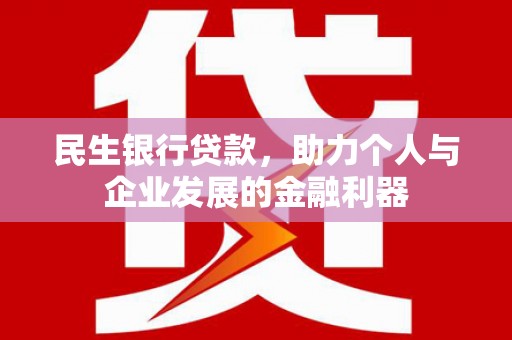 泰顺民生银行贷款，助力个人与企业发展的金融利器