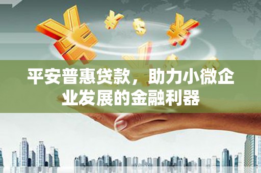 泰顺平安普惠贷款，助力小微企业发展的金融利器