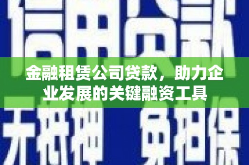 泰顺金融租赁公司贷款，助力企业发展的关键融资工具
