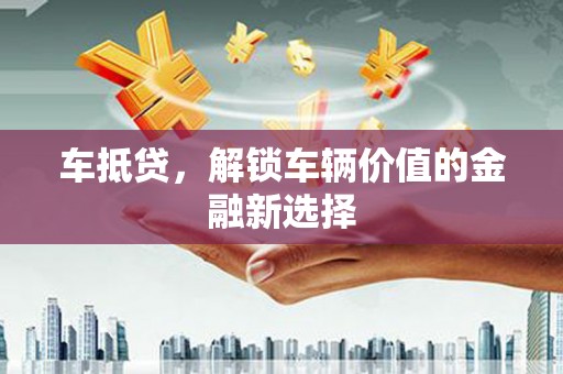 泰顺车抵贷，解锁车辆价值的金融新选择