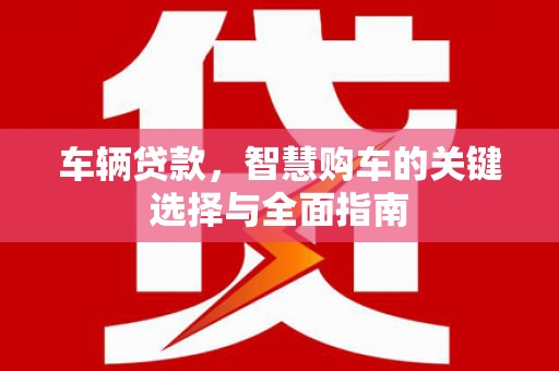 泰顺车辆贷款，智慧购车的关键选择与全面指南