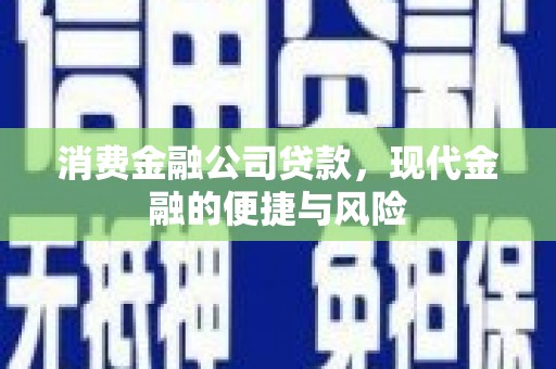 泰顺消费金融公司贷款，现代金融的便捷与风险