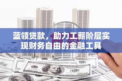 泰顺蓝领贷款，助力工薪阶层实现财务自由的金融工具