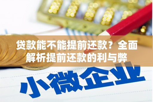 泰顺贷款能不能提前还款？全面解析提前还款的利与弊