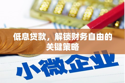 泰顺低息贷款，解锁财务自由的关键策略