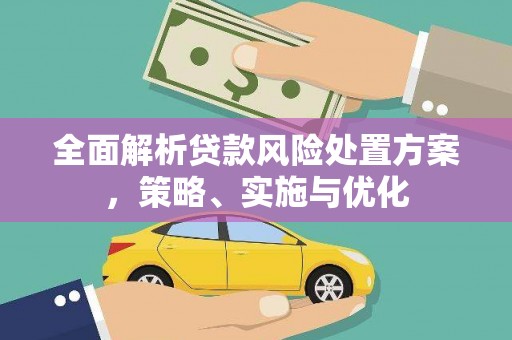泰顺全面解析贷款风险处置方案，策略、实施与优化
