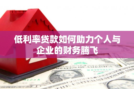 泰顺低利率贷款如何助力个人与企业的财务腾飞