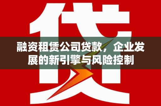 泰顺融资租赁公司贷款，企业发展的新引擎与风险控制