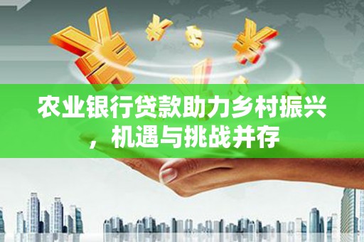 泰顺农业银行贷款助力乡村振兴，机遇与挑战并存