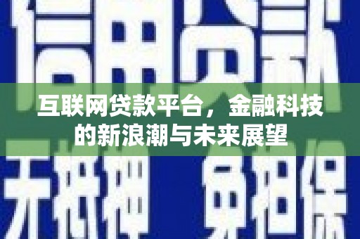 泰顺互联网贷款平台，金融科技的新浪潮与未来展望