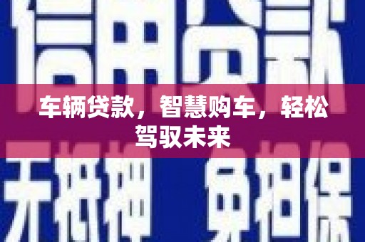 泰顺车辆贷款，智慧购车，轻松驾驭未来