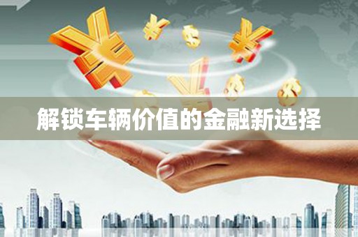 泰顺解锁车辆价值的金融新选择