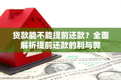 泰顺贷款能不能提前还款？全面解析提前还款的利与弊