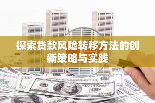 泰顺探索贷款风险转移方法的创新策略与实践